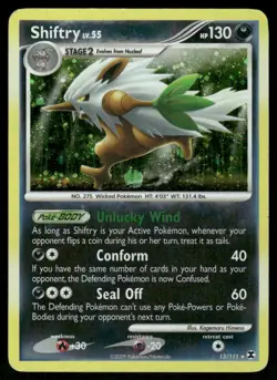 Pokemon Cards Shiftry 13/111 Rising Rivals Holo Rare MP - Image 1