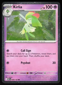 Kirlia (Cosmos Holo) 059/132 Holo Miscellaneous Cards & Products Pokemon NM - Image 1