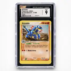 2003 Armaldo Sandstorm EX Holo Pokemon 1/100 CGC 9 Hot Card - Image 2
