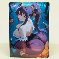 High School DxD Akeno Himejima Goddess Anime Waifu ACG Foil Card - Image 1