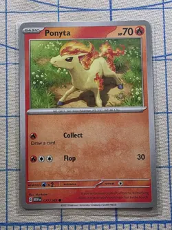 Ponyta - 077/165 - Common - Pokemon Card - Image 1