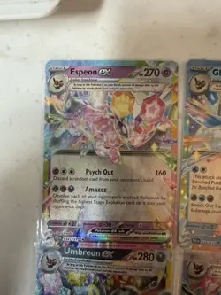 Pokemon Tera EX Holo Espeon Glaceon Umbreon Sylveon Lot - 4 Cards - Image 2