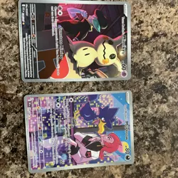 Pokemon TCG 2-Card Lot Team Rocket Mimikyu Murkcrow Regular English - Image 1