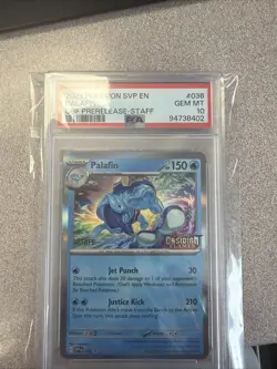 Pokemon Palafin - 036 (Prerelease) [Staff] 036 Sv: Promo Cards PSA 10 - Image 1