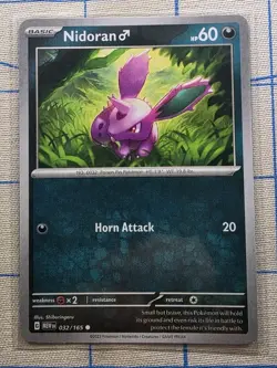 Nidoran M 032/165 Sv: Scarlet & Violet 151 Regular - Pokemon Card - Image 1