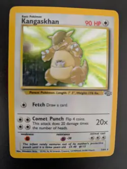 Pokemon TCG Kangaskhan Jungle Holo Card 5/64 Unlimited Rare, LP Condition - Image 4