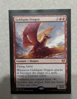 MTG Goldspan Dragon the List Kaldheim 139/285 Regular Mythic - Image 1