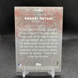 Shohei Ohtani 2018 Topps Series 2 LEGENDS IN THE MAKING Rookie RC #LITM-2 - Image 2