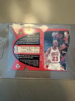 1997 Upper Deck SPx Michael Jordan Chicago Bulls Hologram SPX5 - Image 2