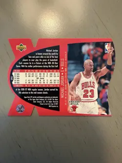 1997 Upper Deck SPx Michael Jordan Chicago Bulls Hologram SPX5 - Image 3