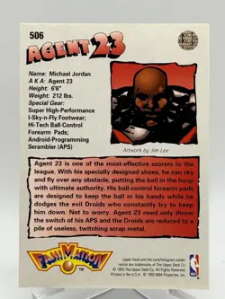 Michael Jordan 1992-93 Upper Deck Fanimation Agent 23 #506 HOF Goat 1 - Image 2