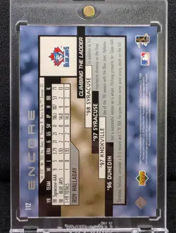 1999 Upper Deck Encore Roy Halladay Rookie Card RC #112 - Image 2