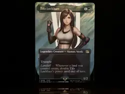 Tifa Lockhart #536 R (Borderless) (Surge Foil) - MTG Final Fantasy - Image 1