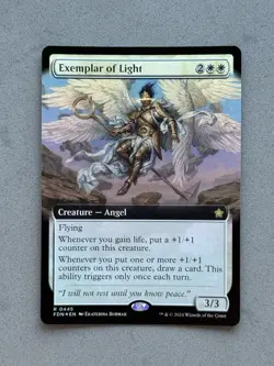 Exemplar of Light (Extended Art) FOIL #445 MTG Foundations FDN - NM - Image 1