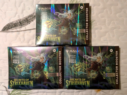 LOT OF 3 - Magic: The Gathering Secrets of Strixhaven Collector Booster- IN HAND - Image 1