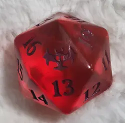 MTG Innistrad Crimson Vow Gift Die Oversized Spindown D20 Life Counter Dice ~ 1x - Image 1