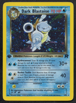 Pokemon Dark Blastoise Holo Card First Edition WOTC Team Rocket 3/82 LP/NM - Image 1
