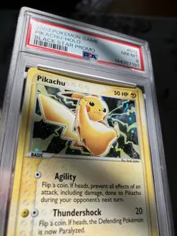 Pokemon Pikachu Black Star Promo Holo Basic 50HP #012 Nintendo PSA 8 2003 - Image 3