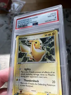 Pokemon Pikachu Black Star Promo Holo Basic 50HP #012 Nintendo PSA 8 2003 - Image 4
