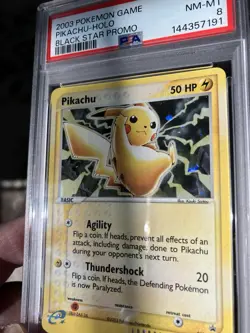 Pokemon Pikachu Black Star Promo Holo Basic 50HP #012 Nintendo PSA 8 2003 - Image 5