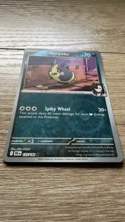 Pokemon Marnie's Morpeko 137/182 SV10: Destined Rivals Common Reverse Holo NM - Image 2