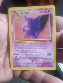 Pokemon Gengar 20/62 Fossil Rare 80 HP The Pokemon Company Unlimited Regular - Image 1