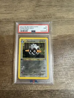 Pokemon Forretress 1st Edition Neo Discovery Holo PSA 9! - Image 1