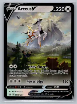 Arceus V SWSH204 Holo Promo Sword & Shield Promo Pokemon Lightly Played - Image 1