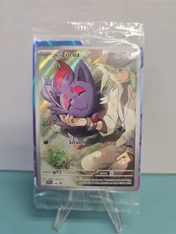 Pokemon TCG N's Zorua SVP 189 Sealed Black Star Promo Holo NM - Image 1