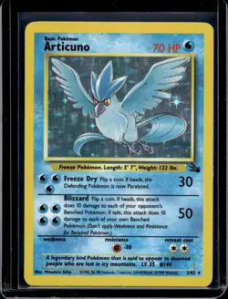Pokemon Fossil Articuno (2) Holo 02/62 - Image 1