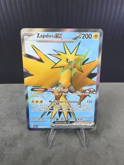 Zapdos EX 192/165 Scarlet Violet 151 Full Art Ultra Rare Pokemon TCG NM English - Image 1