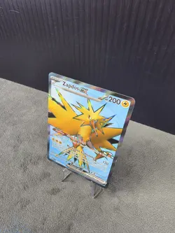 Zapdos EX 192/165 Scarlet Violet 151 Full Art Ultra Rare Pokemon TCG NM English - Image 3