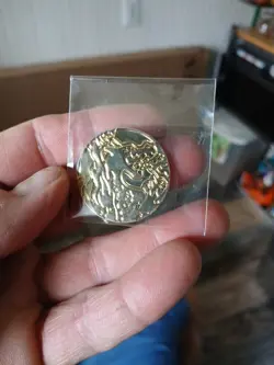 Pokemon TCG Charizard Ultra Premium Collection Metal Gold Coin/Token Sealed - Image 1