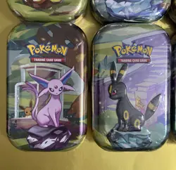 Pokemon Tins Prismatic Evolutions Includes ALL 8 Eeveelution Designs NEW SEALED - Image 4