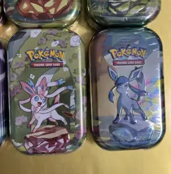 Pokemon Tins Prismatic Evolutions Includes ALL 8 Eeveelution Designs NEW SEALED - Image 5