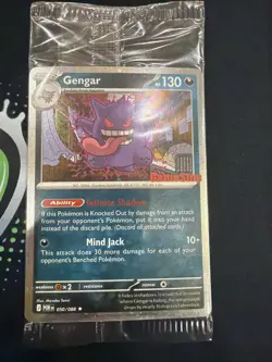 Pokemon TCG Gengar GameStop Stamped Promo SWIRL #050 SEALED! - Image 1