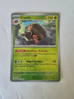 Crustle 012/182 Rare Destined Rivals Pokemon Reverse Holo Near Mint - Image 1
