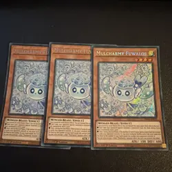 Yugioh Mulcharmy Fuwalos RA04-EN050 1st Edition Secret Rare Playset - Image 1