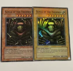 Yu-Gi-Oh! 2002 Sanga Of The Thunder MRD-025 Faded Ink Error Misprint Holo Bleed - Image 1