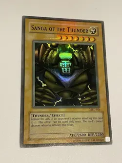 Yu-Gi-Oh! 2002 Sanga Of The Thunder MRD-025 Faded Ink Error Misprint Holo Bleed - Image 3