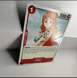 Nami (manga) OP01-016 R, red straw hat logo 31, Artist: Eiichiro Oda, one piece - Image 3