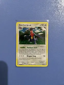 Garchomp 9/123 Holo Rare Mysterious Treasures Pokemon Card - Moderately Played - Image 1