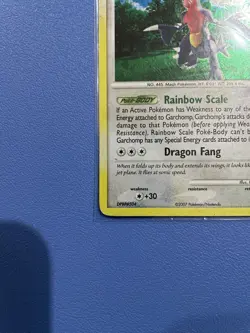 Garchomp 9/123 Holo Rare Mysterious Treasures Pokemon Card - Moderately Played - Image 5