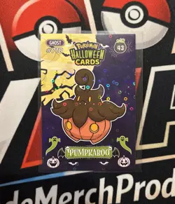 Rare Full Art Halloween Pumpkaboo Collectoons Low Pop Holo Card 🎃 (a) - Image 1