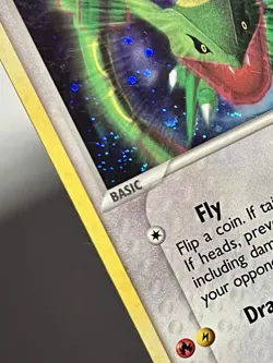 Rayquaza 3/17 (LP/BENT) •SWIRL• Cosmos Holo Pop Series 1 2006 Pokemon Card TCG - Image 4