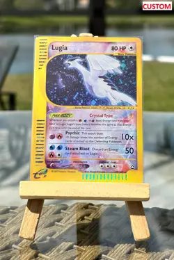 Lugia Crystal Style Holo Card - Fan Made Art - Image 1