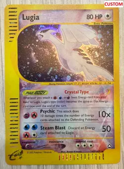 Lugia Crystal Style Holo Card - Fan Made Art - Image 3