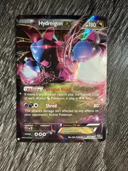 Pokemon TCG Hydreigon-EX Roaring Skies Holo Card 62/108 - Image 1