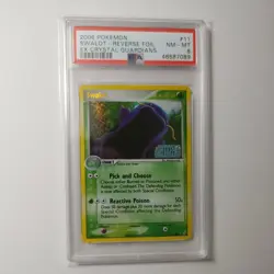 Swalot 11/100 PSA 8 Rare EX Crystal Guardians 2006 Graded Pokemon Card NM-MT - Image 1