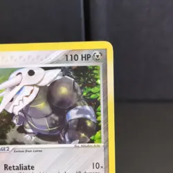 Pokemon TCG Aggron 1/109 EX Ruby & Sapphire Holo Rare LP 2003 Vintage Card - Image 3